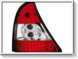 LED Rckleuchten Renault Clio II 98-01 red/crystal