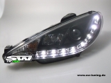 SW-Light Scheinwerfer Peugeot 206 99-07 LED Standlicht black