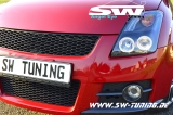 Angel Eye Scheinwerfer Suzuki Swift 05-10 2 LED Standlichtringe Black