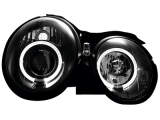 Angel Eye Scheinwerfer fr Mercedes Benz CLK W208 97-02 black LED Standlichtringe