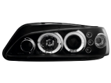 headlights Peugeot 306 97-00  2 halo rim black