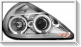 Angel Eye Scheinwerfer fr Ford KA Mk1 96-08 LED Standlichtring chrom