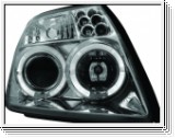 Angel Eye Scheinwerfer Citroen C2 03-08 2 Standlichtringe chrome