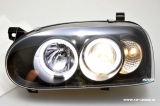 Angel Eye Scheinwerfer VW Golf 3 92-97 black