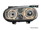 Angel Eye Scheinwerfer fr VW Golf IV 2 Standlichtringe chrom R-Look
