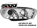 SW-DRL headlights VW Scirocco III 08-14 daytime-running-lamp chrome