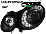 SW-Light Scheinwerfer Mercedes Benz E-Klasse W211 06-08 black Facelift