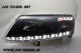 SW-DRL Scheinwerfer AUDI A6 4F 04-07 LED Tagfahrlicht black