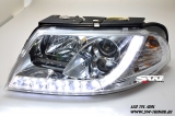 SW-DRL Scheinwerfer VW Passat 3BG LED Tagfahrlicht R87 chrome