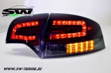SW-Light LED Rckleuchten fr Audi A4 B7 Lim 04-08 LED Blinker red/smoke