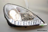 SW-Light Scheinwerfer fr Mercedes Benz SLK R171 04-11 LED Standlicht chrome