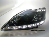 SWLight Scheinwerfer Ford Focus Mk2 08-11 LED Standlicht LWR black