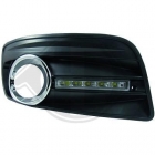 LED Tagfahrlicht fr VW Golf 5 GTI GT 03-08 mit chrome Ring um NSW