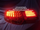 LED Rckleuchten Audi A3 8PA 03-08 Sportback rot/chrom