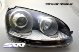 SW Scheinwerfer fr VW Golf V 03-07 im GTI-Look black/chrome