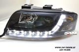 SW-DRL Scheinwerfer AUDI A6 4B 01-04 Facelift LED Tagfahrlicht R87 Black