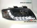 SW-DRL Scheinwerfer AUDI A6 4B 97-01 LED Tagfahrlicht R87 Black
