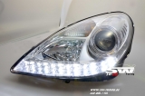 SW-DRL Scheinwerfer Mercedes Benz SLK R171 LED Tagfahrlicht 04-11 chrom