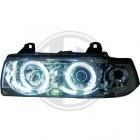 Angel Eye Scheinwerfer 3er BMW E36 Cabrio/Coupe CCFL-SLR chrom 2Trig