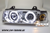 Angel Eye Scheinwerfer 3er BMW E36 Limo+Touring CCFL-SLR chrom 4/5Trig