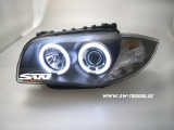 Angel Eye Scheinwerfer 1er BMW E87/E81/E88/E82 CCFL-Standlichtring black