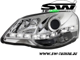 SW-Light Scheinwerfer VW Polo 9N3 05-09 LED Standlicht chrome