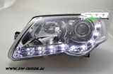 SW-Light Scheinwerfer VW Passat 3C B6 05-10 LED Standlicht chrome