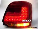 LED taillights for Volkswagen Polo V Type 6R 09-14 red / black