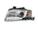 SW-LTube Scheinwerfer Audi A4 B6 8E 01-04 LED Standlicht Lighttube chrome