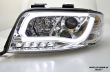 SW-LTube Scheinwerfer Audi A6 4B FL 01-04 LED Lighttube chrome