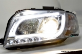 SW-LTube Scheinwerfer Audi A3 8P 03-08 LED Lighttube Standlicht chrome