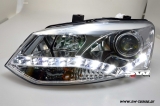 SW-DRL headlights VW Polo 6R 10-14 LED DRL R87 chrome