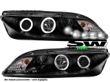 SWLight Scheinwerfer Mazda 6 02-07 CCFL-Ringe/LED Leiste/NSW black