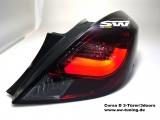 SW-Celis LED Rckleuchten Opel Corsa D 06-14 3Trer Red/Smoke Lightbar
