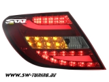 SWCelis LED Rckleuchten fr Mercedes C-Klasse W204 Limousine 07-11 red/smoke