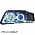 SW-CCFL Angel Eye Scheinwerfer VW Passat 3B 97-00 CCFL-Ringe chrom