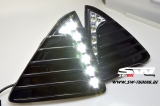 LED Tagfahrlicht Ford Focus Mk3 DYB CB8 11-15 chrome + Blende