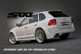 Heckstostange SW-Design fr Porsche Cayenne I 9PA 955 02-06 mit Teilegutachten