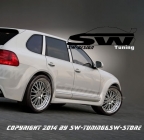 Radhausverbreiterung SW-Design fr Porsche Cayenne I 9PA 02-06 mit Teilegutachten (6stk)