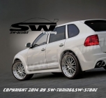 Seitenschweller SW-Design fr Porsche Cayenne I 9PA 955 02-06 mit Teilegutachten
