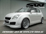 Suzuki Swift 05-10 MZ/EZ Frontstostange SW-Look mit Materialgutachten