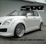 Suzuki Swift 05-10 MZ/EZ Seitenschweller SW-Look 5Trer mit Materialgutachten