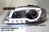 SW-DRLTube Scheinwerfer AUDI A3 8P 08-12 Facelift LED TFL / Lighttube chrome