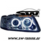 SW-CCFL Angel Eye Scheinwerfer Audi A3 8L 96-00 CCFL Standlichtringe chrom