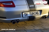 SW-Exhaust Edelstahl Sport Endschalldmpfer fr Porsche 911 997 Carrera/S 05-08