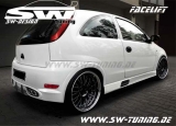 Opel Corsa C 08/2003-2006 Facelift Heckstostange SW-Look 3Trer mit Materialgutachten