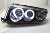 SW-CCFL Angel Eye Scheinwerfer Skoda Fabia I 6Y 99-07 CCFL-Standlichtringe black