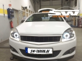 SW Angel Eye Scheinwerfer Opel Astra H 04-11 High LED Lighttube Ring black