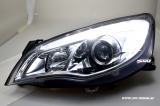 SW-DRL Scheinwerfer Opel Astra J 09-12 5Trer LED Tagfahrlicht R87 chrom
