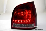 LED taillights for VW Polo 9N3 Facelift 05-09 red/crystal